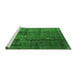 Sideview of Machine Washable Oriental Green Industrial Area Rugs, wshurb1320grn