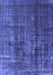 Machine Washable Oriental Blue Industrial Rug, wshurb1320blu