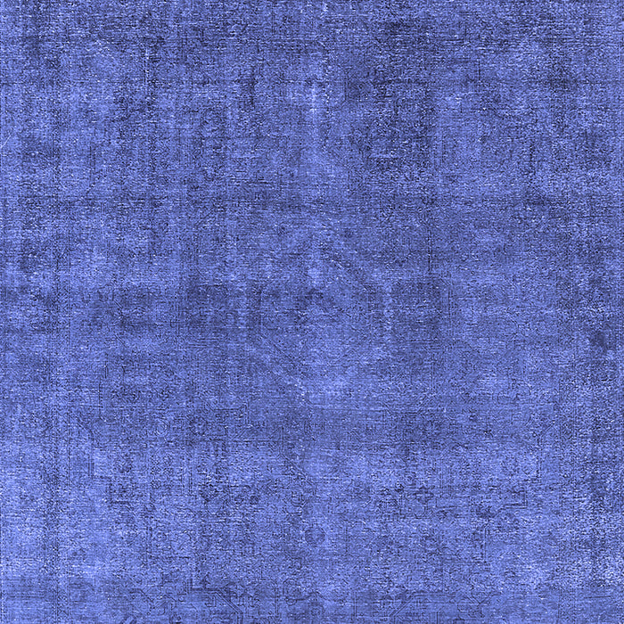 Machine Washable Oriental Blue Industrial Rug, wshurb1321blu