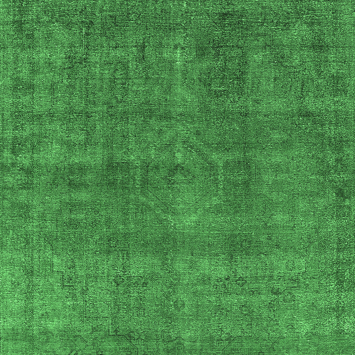 Machine Washable Oriental Emerald Green Industrial Area Rugs, wshurb1321emgrn
