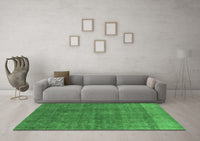 Machine Washable Oriental Emerald Green Industrial Rug, wshurb1321emgrn