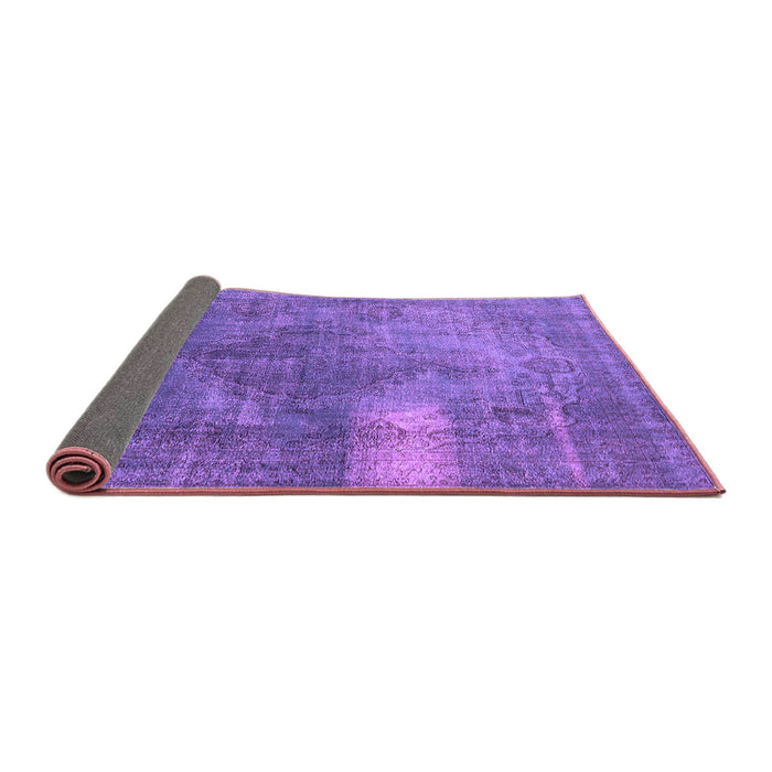 Sideview of Oriental Purple Industrial Rug, urb1322pur