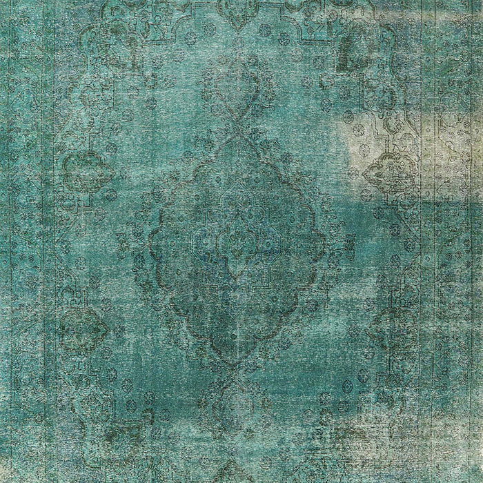 Machine Washable Industrial Modern Sea Green Rug, wshurb1322