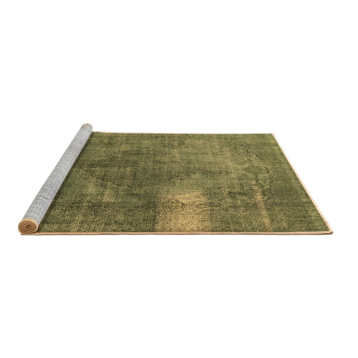 Sideview of Machine Washable Oriental Brown Industrial Rug, wshurb1322brn