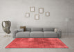 Industrial Red Washable Rugs