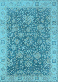 Oriental Light Blue Industrial Rug, urb1323lblu