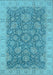 Oriental Light Blue Industrial Rug, urb1323lblu