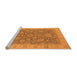 Sideview of Machine Washable Oriental Orange Industrial Area Rugs, wshurb1323org