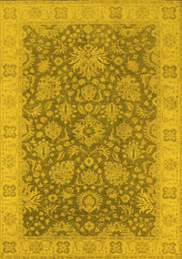 Oriental Yellow Industrial Rug, urb1323yw