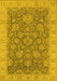 Oriental Yellow Industrial Rug, urb1323yw