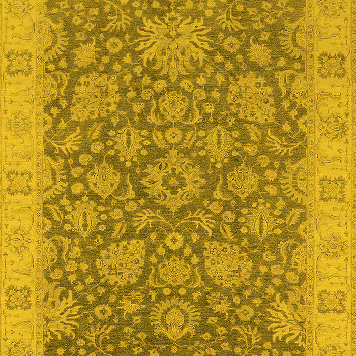 Oriental Yellow Industrial Rug, urb1323yw