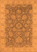 Machine Washable Oriental Orange Industrial Area Rugs, wshurb1323org