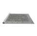 Sideview of Machine Washable Oriental Gray Industrial Rug, wshurb1323gry