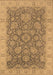 Machine Washable Oriental Brown Industrial Rug, wshurb1323brn