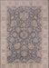 Mid-Century Modern Mauve Taupe Purple Oriental Rug, urb1323