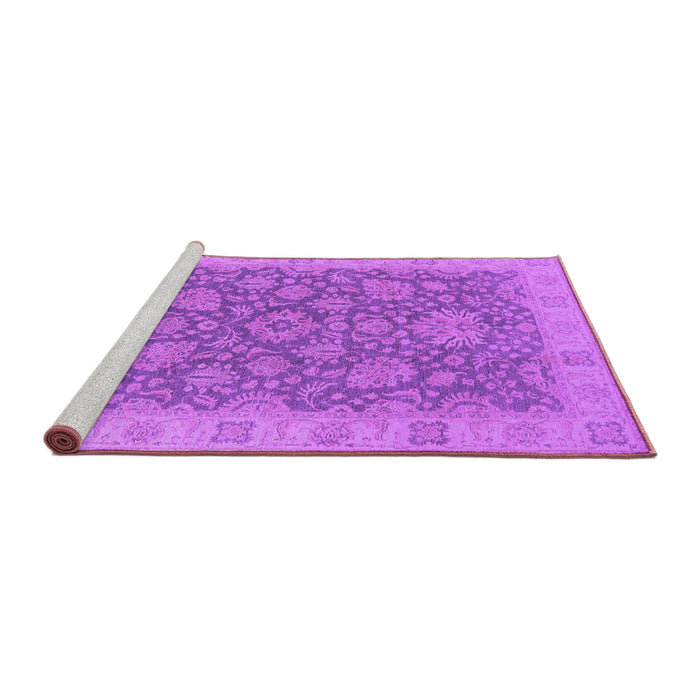 Sideview of Machine Washable Oriental Purple Industrial Area Rugs, wshurb1323pur