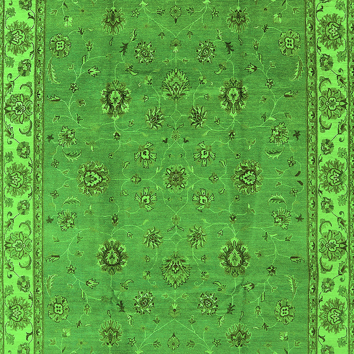 Oriental Green Traditional Rug, urb1324grn