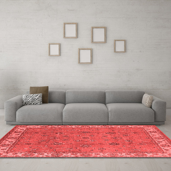 Traditional Red Washable Rugs