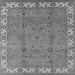 Square Machine Washable Oriental Gray Traditional Rug, wshurb1324gry