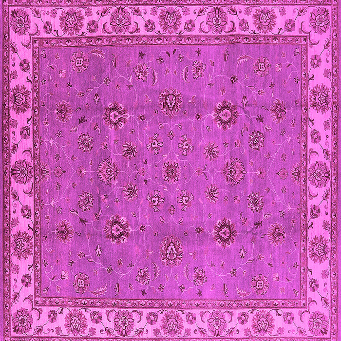 Square Oriental Pink Traditional Rug, urb1324pnk