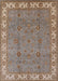 Mid-Century Modern Sienna Brown Oriental Rug, urb1324
