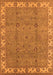 Machine Washable Oriental Orange Traditional Area Rugs, wshurb1324org