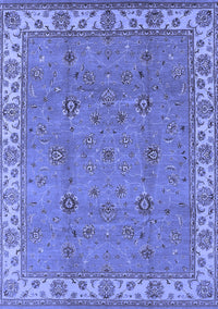 Oriental Blue Traditional Rug, urb1324blu