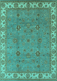Oriental Turquoise Traditional Rug, urb1324turq