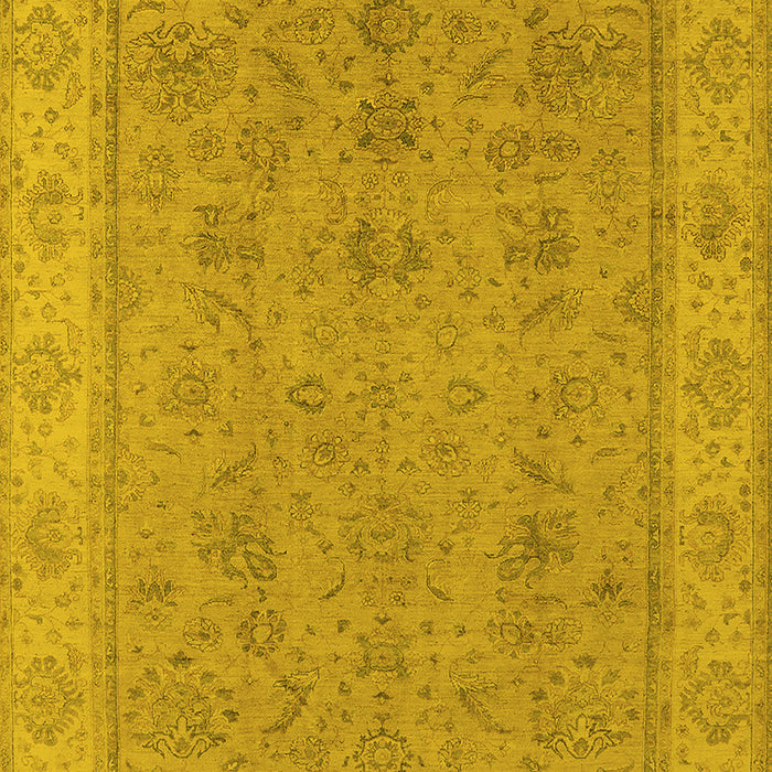 Oriental Yellow Traditional Rug, urb1325yw