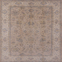 Square Machine Washable Industrial Modern Dark Almond Brown Rug, wshurb1325