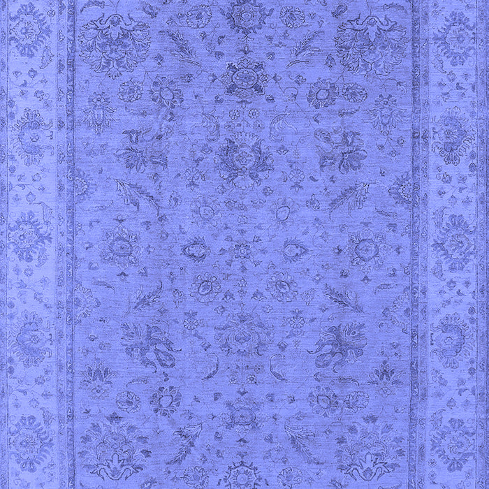 Machine Washable Oriental Blue Traditional Rug, wshurb1325blu