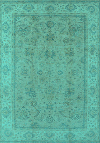 Oriental Turquoise Traditional Rug, urb1325turq