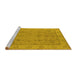 Sideview of Machine Washable Oriental Yellow Traditional Rug, wshurb1325yw