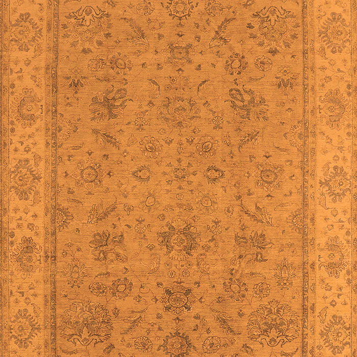 Machine Washable Oriental Orange Traditional Area Rugs, wshurb1325org