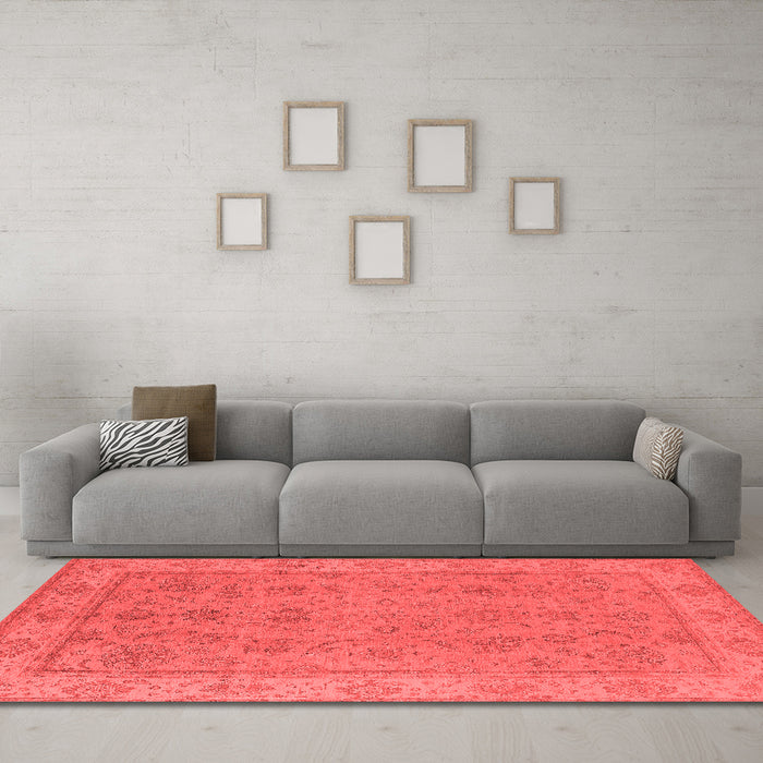Traditional Red Washable Rugs