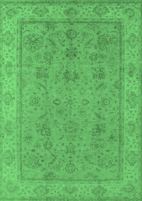 Oriental Emerald Green Traditional Rug, urb1325emgrn