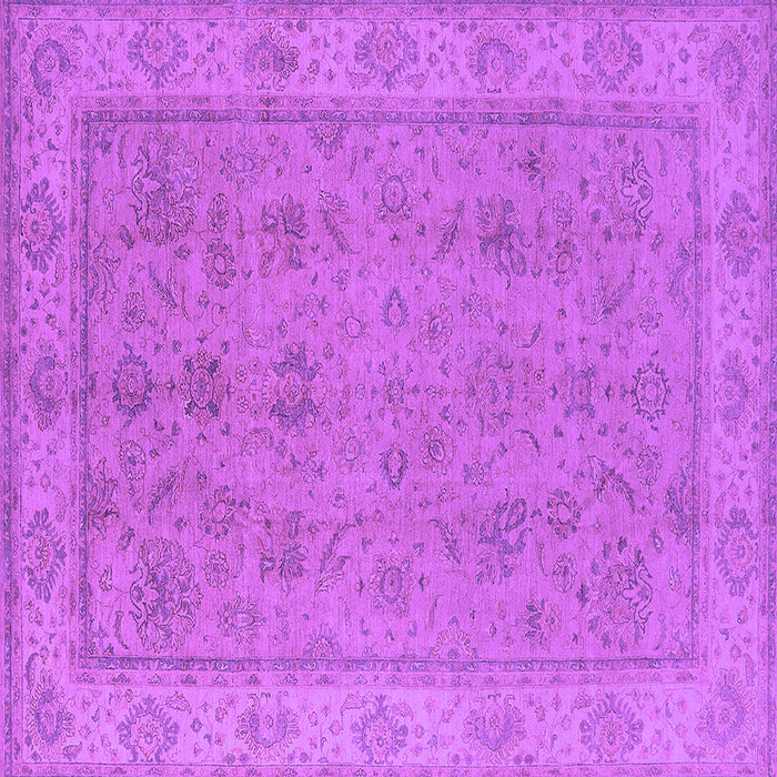 Square Oriental Purple Traditional Rug, urb1325pur