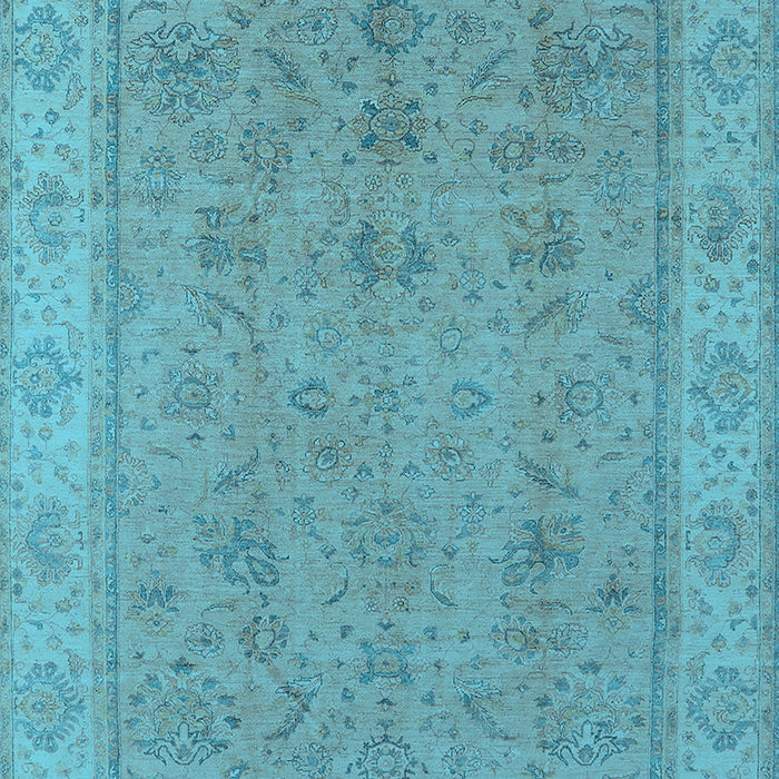 Oriental Light Blue Traditional Rug, urb1325lblu