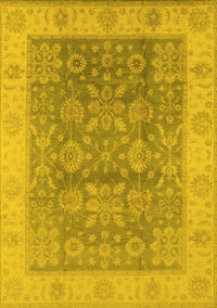 Oriental Yellow Traditional Rug, urb1326yw