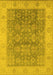 Oriental Yellow Traditional Rug, urb1326yw