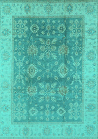 Oriental Turquoise Traditional Rug, urb1326turq