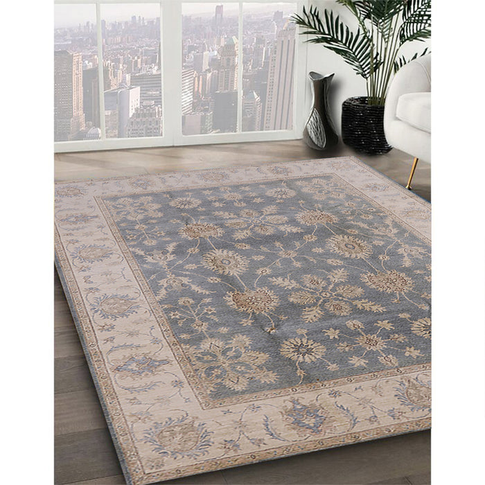 Machine Washable Industrial Modern Granite Gray Rug in a Family Room, wshurb1326