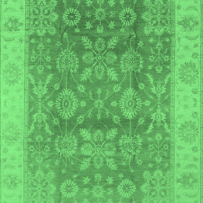Oriental Emerald Green Traditional Rug, urb1326emgrn