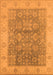 Machine Washable Oriental Orange Traditional Area Rugs, wshurb1326org