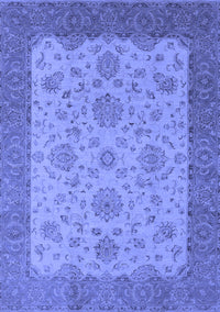 Oriental Blue Traditional Rug, urb1327blu