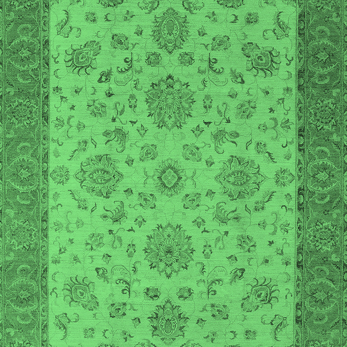 Oriental Emerald Green Traditional Rug, urb1327emgrn