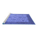 Sideview of Machine Washable Oriental Blue Traditional Rug, wshurb1327blu