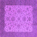 Square Oriental Purple Traditional Rug, urb1327pur