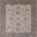 Square Mid-Century Modern Sandstone Brown Oriental Rug, urb1327