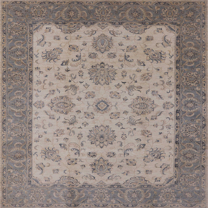 Square Machine Washable Industrial Modern Sandstone Brown Rug, wshurb1327